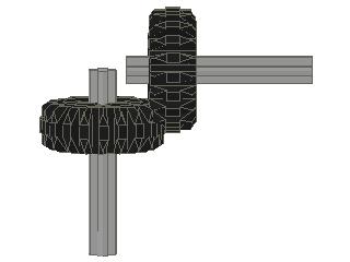 Exemplo de utilização de double bevel gears